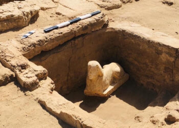 Qena : Découverte d’un sphinx à côté du temple de Dendérah