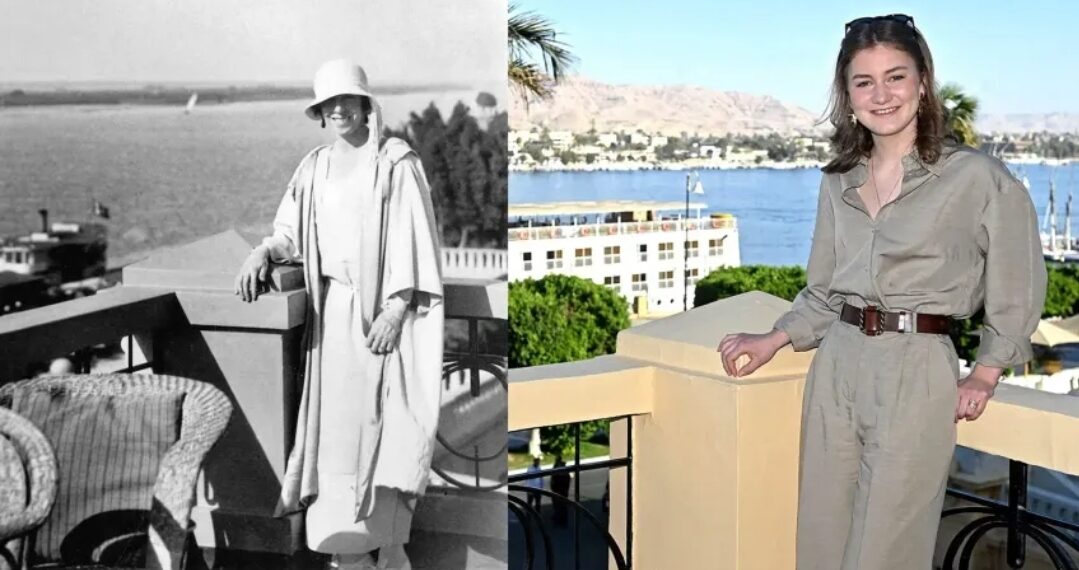 La Princesse Elisabeth recrée une photo iconique de la Reine Elisabeth à Louxor 1 - Le Progrès Egyptien