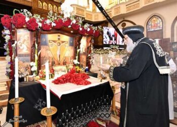 Le Pape Tawadros II dirige la messe du Jeudi saint