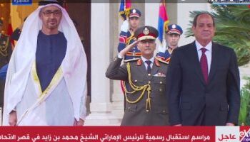 Une cérémonie de réception officielle pour le président des EAU au palais Al-Ittihadiya