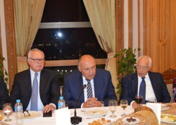 Choucri reçoit les penseurs et intellectuels égyptiens au ministère des AE (Photos)