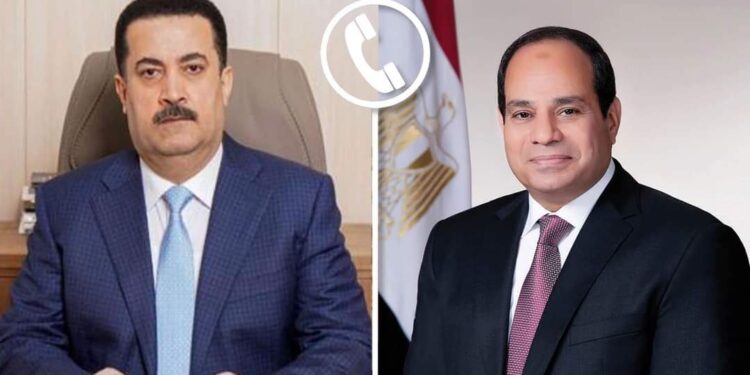 Al-Sissi reçoit un appel téléphonique du Premier ministre irakien 2 - Le Progrès Egyptien Al-Sissi reçoit un appel téléphonique du Premier ministre irakien 1 - Le Progrès Egyptien