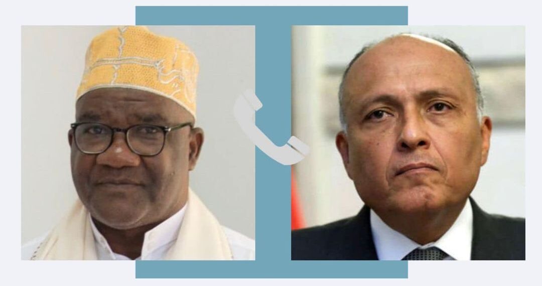 Entretien téléphonique entre Choucri et son homologue comorien 1 - Le Progrès Egyptien