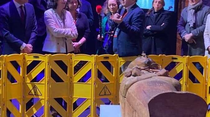 Paris : Le sarcophage de Ramsès II à la salle de La Villette 1 - Le Progrès Egyptien