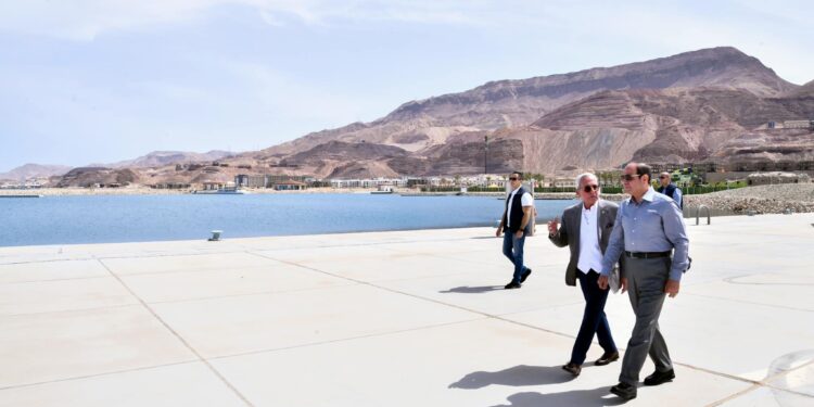 Le Président Al-Sissi dans une tournée d’inspection à la ville d’Al-Galala 1 - Le Progrès Egyptien