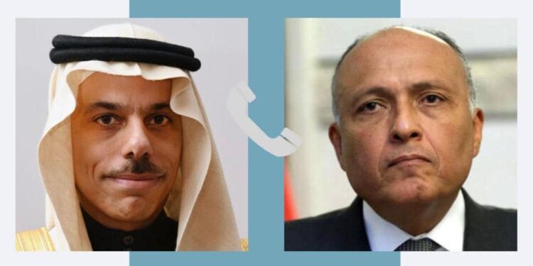 Le ministre des AE discute avec son homologue saoudien de l'évolution de la crise au Soudan 2 - Le Progrès Egyptien Le ministre des AE discute avec son homologue saoudien de l'évolution de la crise au Soudan 1 - Le Progrès Egyptien