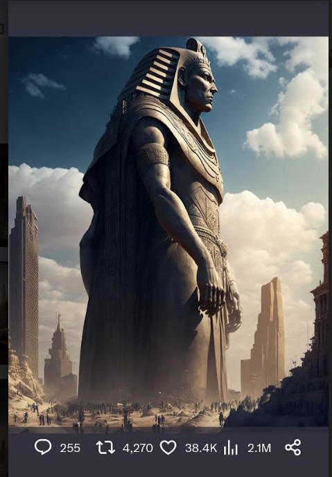 #L’Egypte antique vue par l’#IA 5 - Le Progrès Egyptien