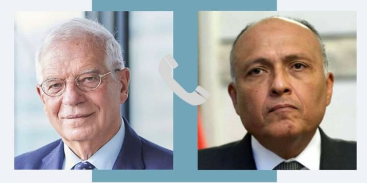 Choucri reçoit un appel du haut représentant de l'UE pour les affaires étrangères et la politique de sécurité 2 - Le Progrès Egyptien Choucri reçoit un appel du haut représentant de l'UE pour les affaires étrangères et la politique de sécurité 1 - Le Progrès Egyptien