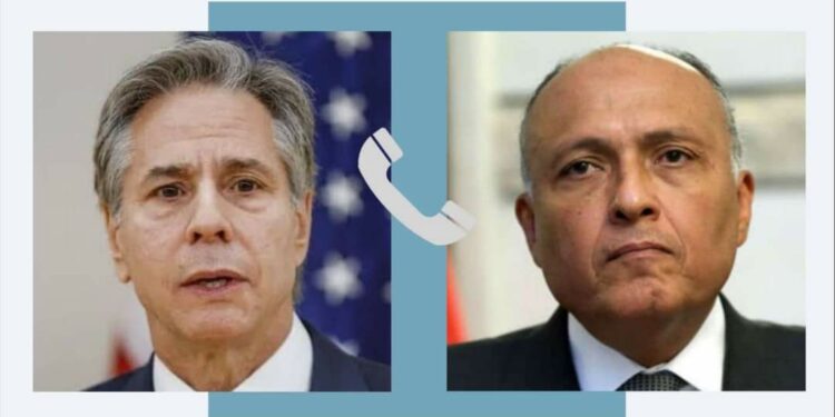 Choucri s'entretient avec son homologue américain 2 - Le Progrès Egyptien Choucri s'entretient avec son homologue américain 1 - Le Progrès Egyptien