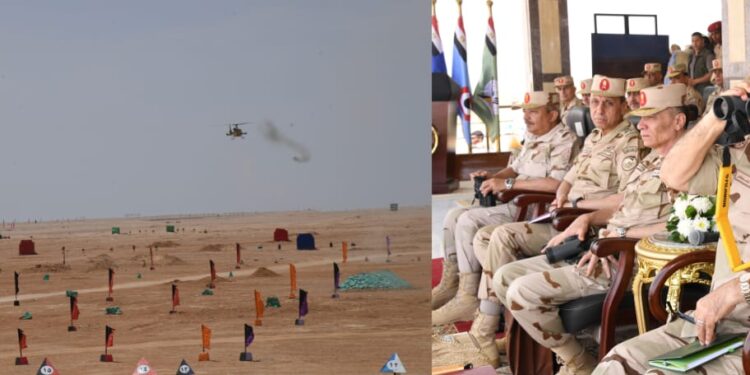 Le chef d'Etat-major assiste à la phase principale du projet tactique "Raad-33" 2 - Le Progrès Egyptien Le chef d'Etat-major assiste à la phase principale du projet tactique "Raad-33" 1 - Le Progrès Egyptien