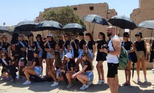 Les Miss Monde à Louxor 2 - Le Progrès Egyptien Les Miss Monde à Louxor 1 - Le Progrès Egyptien