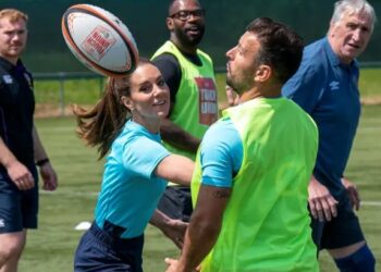 Kate Middleton, redoutable compétitrice sur un terrain de rugby 