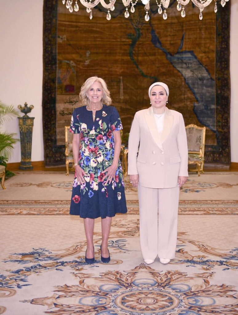 Al-Sissi et son épouse reçoivent Jill Biden (Photos) 6 - Le Progrès Egyptien Al-Sissi et son épouse reçoivent Jill Biden (Photos) 5 - Le Progrès Egyptien