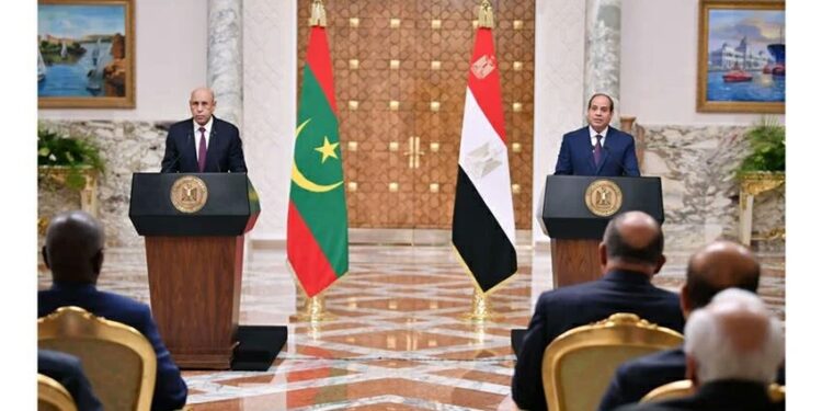 Le Président Al-Sissi reçoit son homologue mauritanien 2 - Le Progrès Egyptien Le Président Al-Sissi reçoit son homologue mauritanien 1 - Le Progrès Egyptien