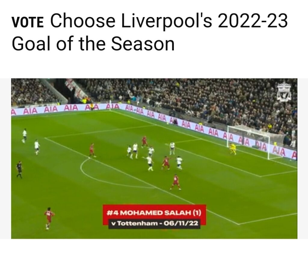 Liverpool : Salah candidat au prix du meilleur but 4 - Le Progrès Egyptien Liverpool : Salah candidat au prix du meilleur but 3 - Le Progrès Egyptien