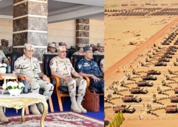 Zaki inspecte une des formations de la 2e armée de campagne