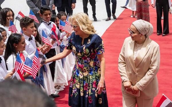 Jill Biden à Entissar Al-Sissi: Merci pour l'accueil chaleureux 1 - Le Progrès Egyptien