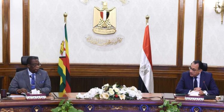 Madbouli rencontre le vice-président et ministre de la Santé du Zimbabwe 1 - Le Progrès Egyptien
