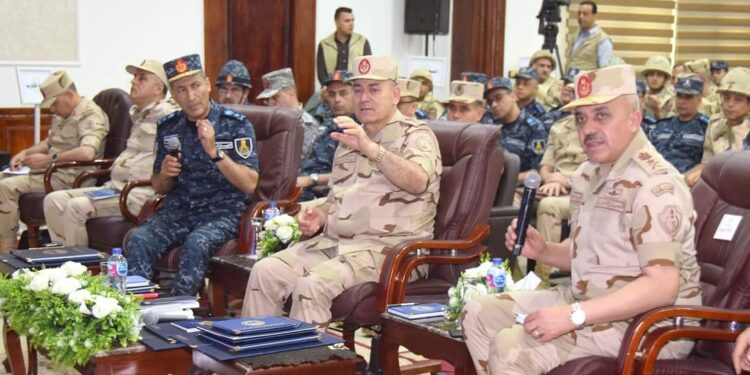 Le général de corps d'armée assiste à l'éxécution du projet du Centre de commandement tactique de la flotte du Sud 1 - Le Progrès Egyptien