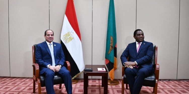 Al-Sissi reçoit son homologue zambien 1 - Le Progrès Egyptien