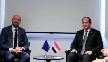 Le président Al-Sissi rencontre le président du Conseil européen à Paris