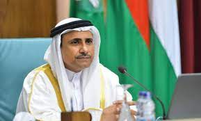 Al-Assoumi salue la participation de membres de l’Assemblée du peuple syrien à la session du Parlement arabe