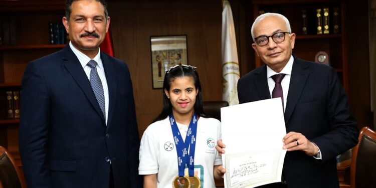 L’athlète trisomique la plus rapide en Egypte, honorée 2 - Le Progrès Egyptien L’athlète trisomique la plus rapide en Egypte, honorée 1 - Le Progrès Egyptien