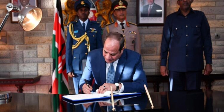 Al-Sissi signe le Livre d'Or kényan 1 - Le Progrès Egyptien