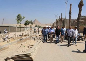 Inspection des travaux de développement des environs du GME