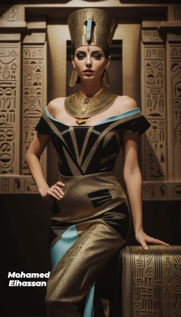 Des robes noires inspirées de l'art de nos ancêtres basées sur l’IA 6 - Le Progrès Egyptien Des robes noires inspirées de l'art de nos ancêtres basées sur l’IA 5 - Le Progrès Egyptien
