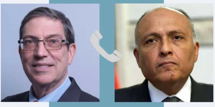 Choucri reçoit un appel téléphonique de son homologue cubain 1 - Le Progrès Egyptien