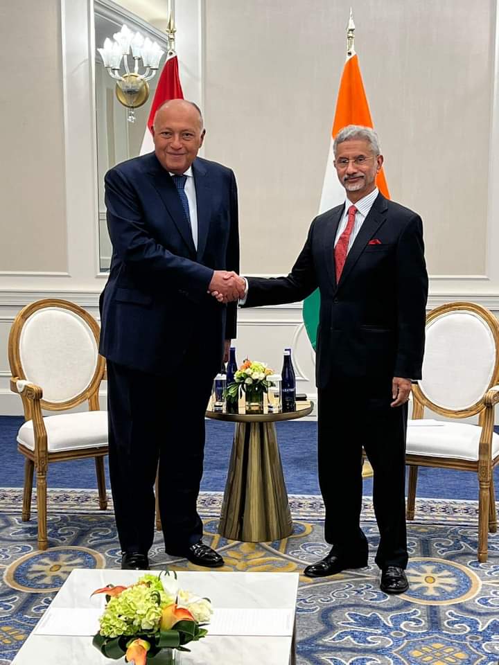 Choucri s'entretient avec son homologue indien 4 - Le Progrès Egyptien Choucri s'entretient avec son homologue indien 3 - Le Progrès Egyptien