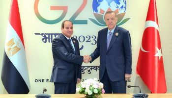 Al-Sissi rencontre son homologue turc à New Delhi
