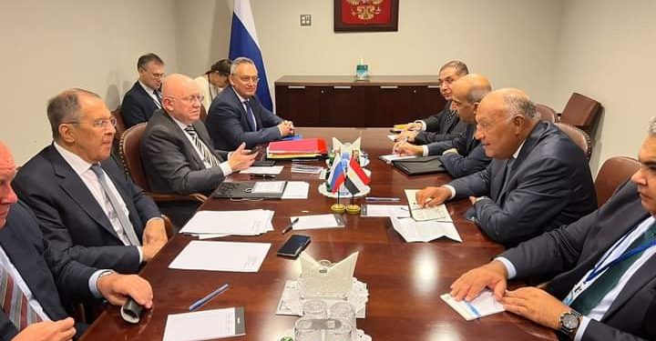 Réunion Choucri-Lavrov à New York 2 - Le Progrès Egyptien Réunion Choucri-Lavrov à New York 1 - Le Progrès Egyptien