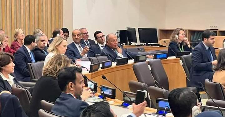 Choucri à la réunion ministérielle pour le soutien de l'Unrwa 2 - Le Progrès Egyptien Choucri à la réunion ministérielle pour le soutien de l'Unrwa 1 - Le Progrès Egyptien