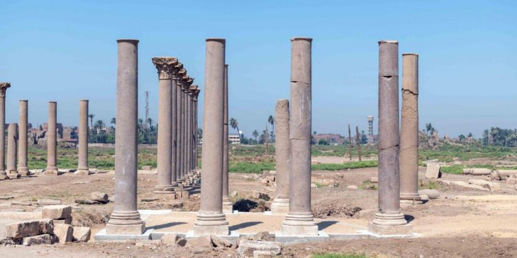 Minya : Achèvement de la 1ère phase de restauration de la basilique d’Achmounin 2 - Le Progrès Egyptien Minya : Achèvement de la 1ère phase de restauration de la basilique d’Achmounin 1 - Le Progrès Egyptien