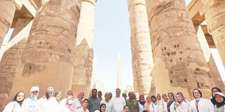 Restauration de la salle hypostyle des temples de Karnak 1 - Le Progrès Egyptien