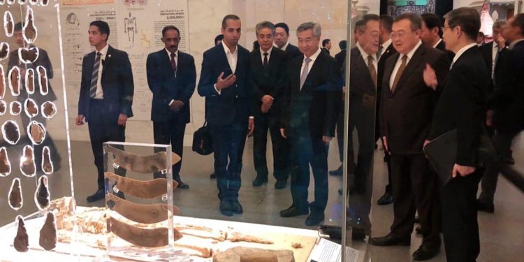Une délégation chinoise fascinée par le Musée de la Civilisation 2 - Le Progrès Egyptien Une délégation chinoise fascinée par le Musée de la Civilisation 1 - Le Progrès Egyptien