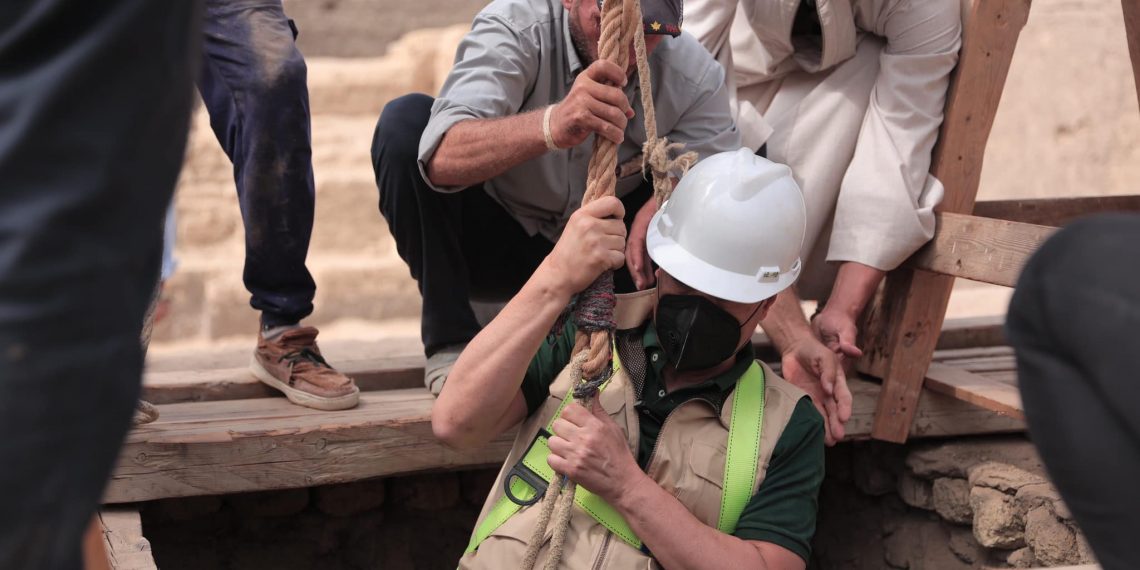 Découverte d’un puits funéraire à Saqqarah 2 - Le Progrès Egyptien Découverte d’un puits funéraire à Saqqarah 1 - Le Progrès Egyptien