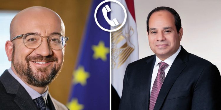 Al-Sissi et le président du Conseil européen discutent des développements successifs au niveau palestino-israélien 2 - Le Progrès Egyptien Al-Sissi et le président du Conseil européen discutent des développements successifs au niveau palestino-israélien 1 - Le Progrès Egyptien