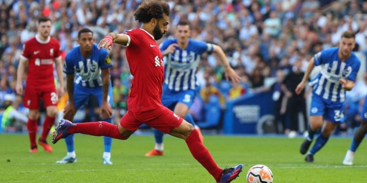 Liverpool ralenti à Brighton, malgré un doublé de Salah 2 - Le Progrès Egyptien Liverpool ralenti à Brighton, malgré un doublé de Salah 1 - Le Progrès Egyptien