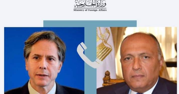 Choucri et Blinken examinent la situation détériorée entre Palestiniens et Israéliens 2 - Le Progrès Egyptien Choucri et Blinken examinent la situation détériorée entre Palestiniens et Israéliens 1 - Le Progrès Egyptien