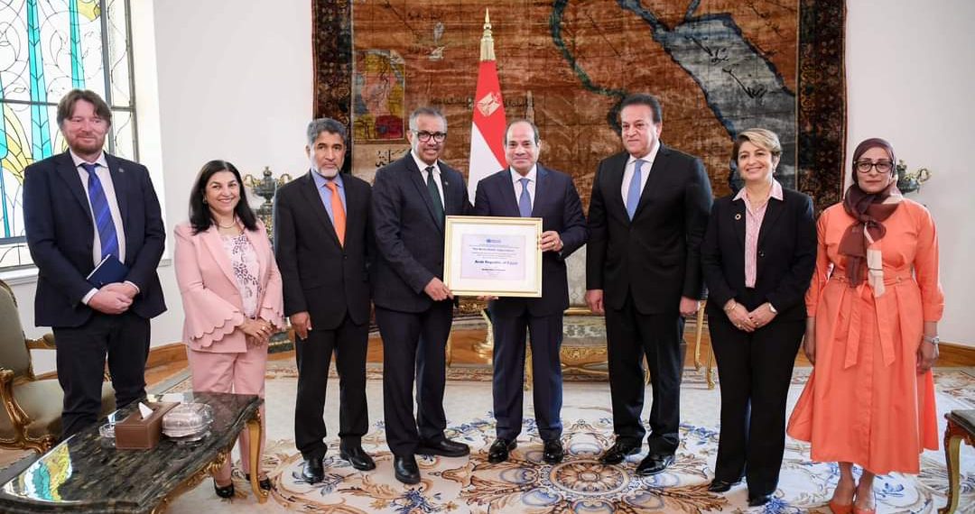 Al-Sissi reçoit le directeur de l’OMS 2 - Le Progrès Egyptien Al-Sissi reçoit le directeur de l’OMS 1 - Le Progrès Egyptien