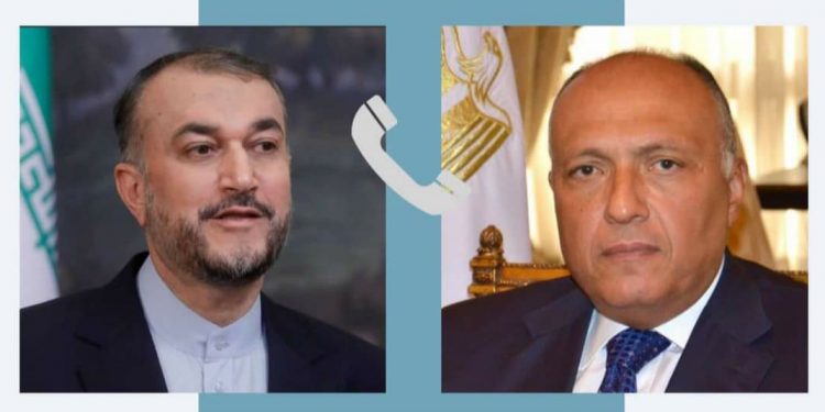 Choucri reçoit un appel téléphonique de son homologue iranien 2 - Le Progrès Egyptien Choucri reçoit un appel téléphonique de son homologue iranien 1 - Le Progrès Egyptien