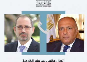 Choucri discute avec ses homologues jordanien et saoudien des derniers développements de l’escalade militaire à Gaza