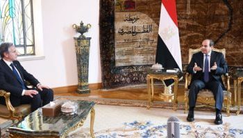 Le président Al-Sissi et le secrétaire d’Etat américain examinent l’escalade militaire dans la bande de Gaza