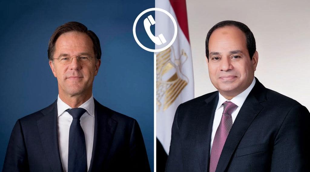 Entretien téléphonique entre le Président Al-Sissi et le Premier ministre néerlandais 1 - Le Progrès Egyptien