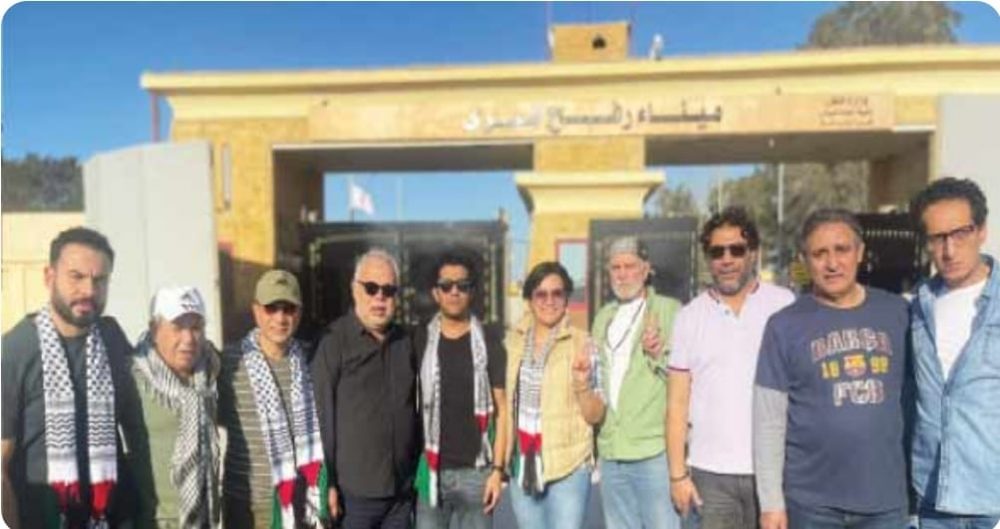 Ashraf Zaki et des stars de l'art au terminal de Rafah pour soutenir la Palestine 6 - Le Progrès Egyptien Ashraf Zaki et des stars de l'art au terminal de Rafah pour soutenir la Palestine 5 - Le Progrès Egyptien