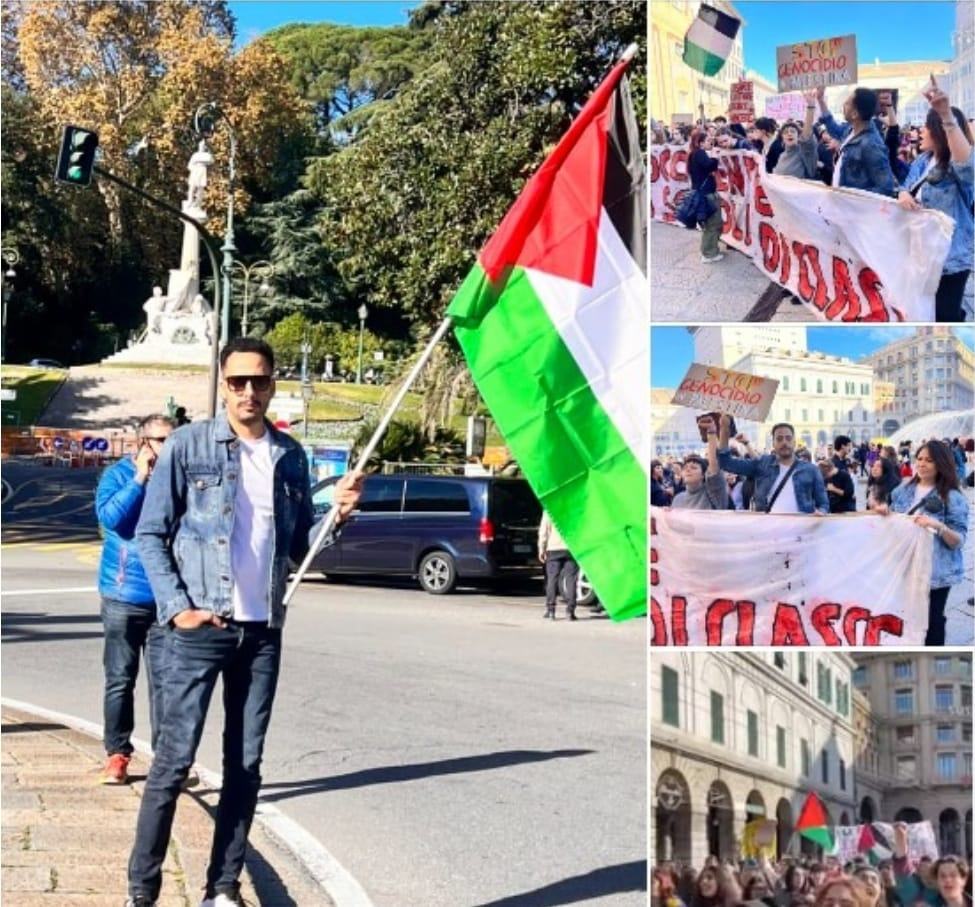 Essam El-Sakka prend position pour la Palestine à Milan 4 - Le Progrès Egyptien Essam El-Sakka prend position pour la Palestine à Milan 3 - Le Progrès Egyptien