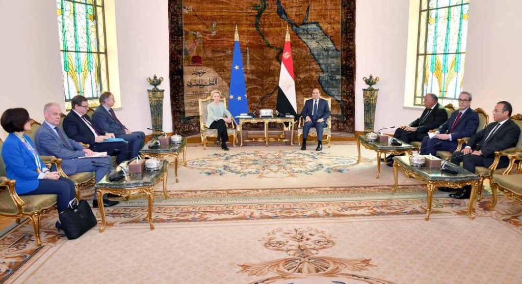 Le Président reçoit la présidente de la Commission européenne Ursula von der Leyen 6 - Le Progrès Egyptien Le Président reçoit la présidente de la Commission européenne Ursula von der Leyen 5 - Le Progrès Egyptien